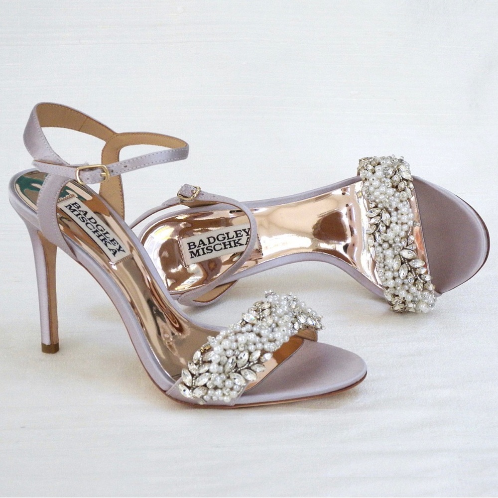 Badgley Mischka Katy Springtime Stiletto Lavende - Picture 4 of 9